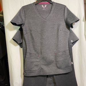 Smitten 2 top Scrub Set